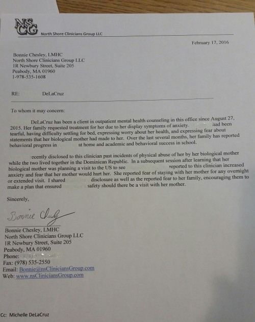 Desmiente mantenga "secuestrada" a su hija en Boston