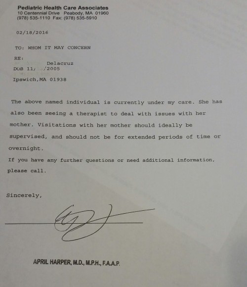 Desmiente mantenga "secuestrada" a su hija en Boston