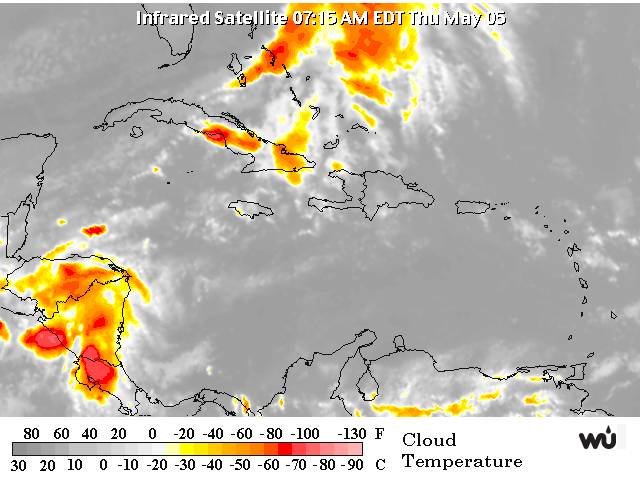 En 20 provincias se registrarán aguaceros hoy, en la tarde y la noche