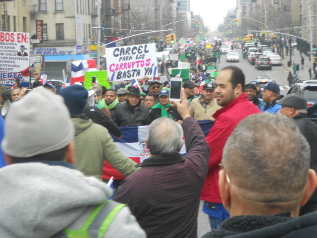 Dominicanos en Nueva York también marcharon contra la impunidad en RD
