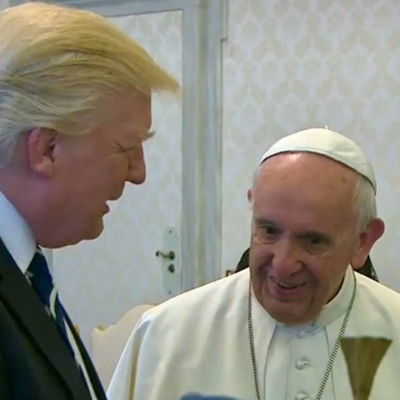 Papa Francisco recibe a Trump en el Vaticano