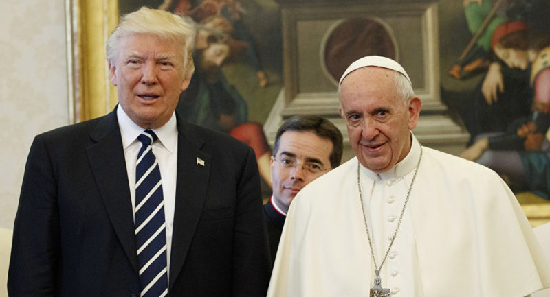 Papa Francisco recibe a Trump en el Vaticano