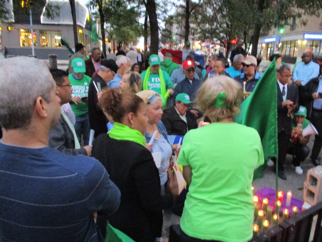 Protestan en Nueva York contra crímenes y delincuencia en RD