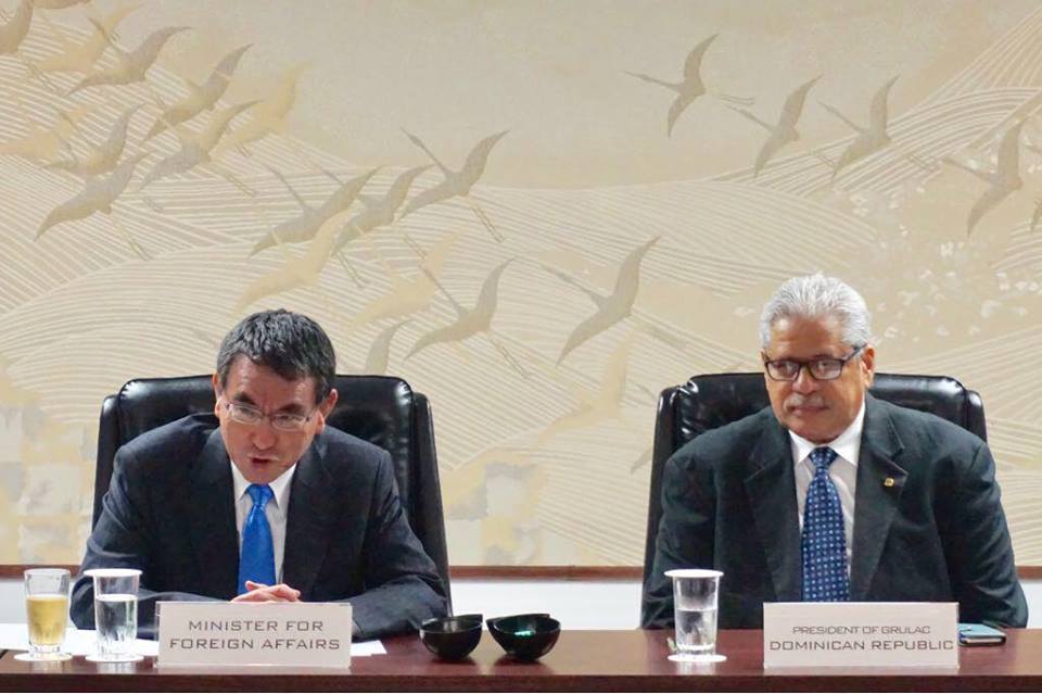 Presidencia del GRULAC contacta al ministro de Relaciones Exteriores Taro Kono