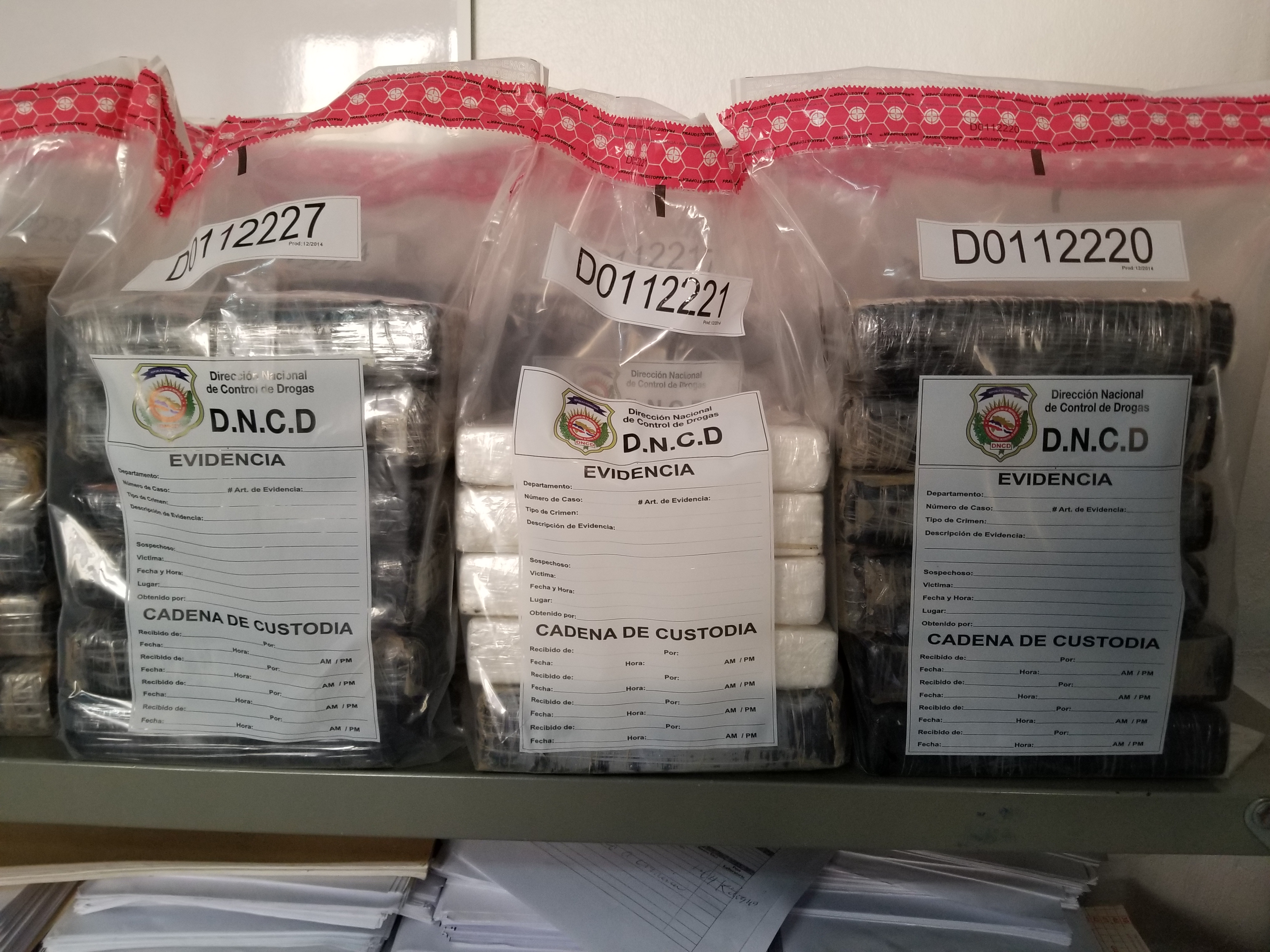 DNCD decomisa 66 kilos de cocaína en la Prolongación 27 de Febrero