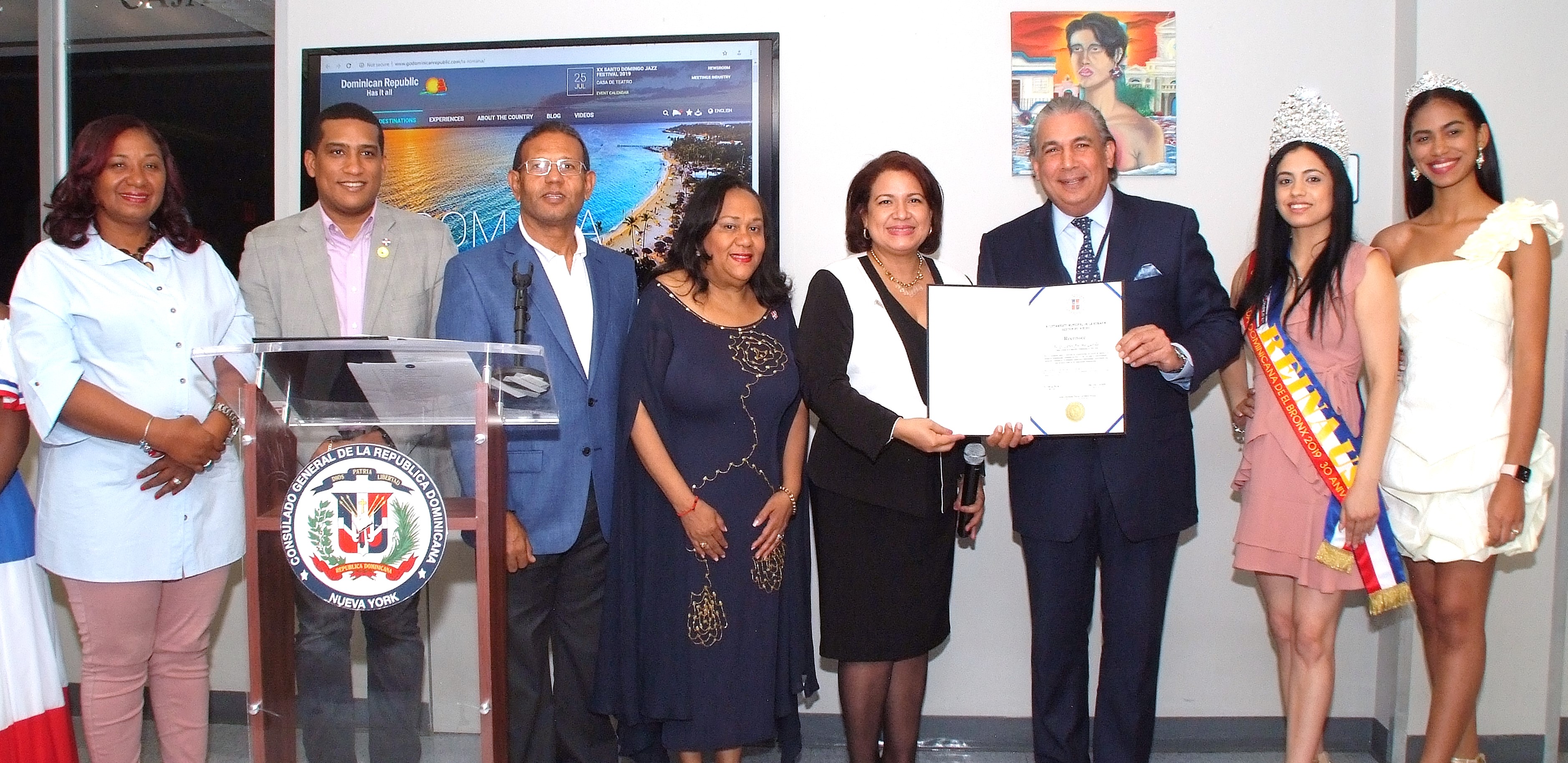 Consulado de RD en Nueva York reconoce romanenses destacados en EE. UU.