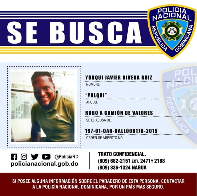 Seis detenidos vinculados a robo de camión transporte de valores en La Romana