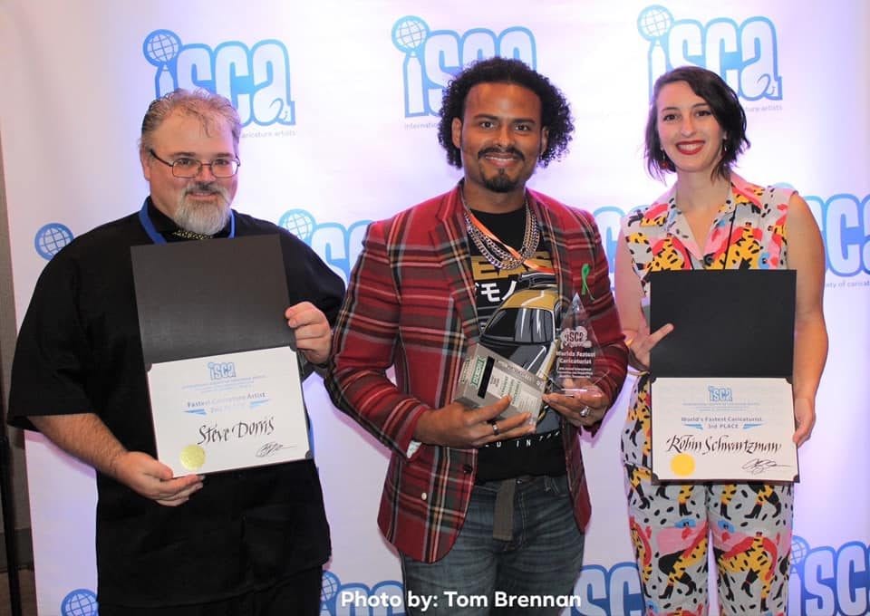 Dominicano es el caricaturista más rápido del mundo en el 2019