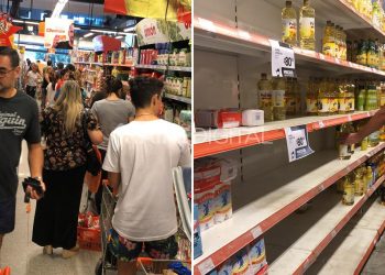 Abarrotan supermercados en Nueva York para suplirse de alimentos por coronavirus