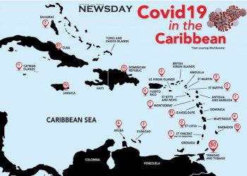 República Dominicana, Guadalupe y Trinidad Tobago lideran casos confimados COVID-19 en el Caribe