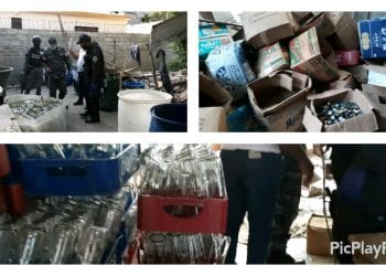 Incautan en allanamiento miles de botellas que utilizarían para envasar ron adulterado
