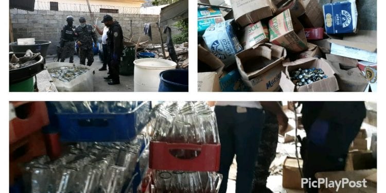 Incautan en allanamiento miles de botellas que utilizarían para envasar ron adulterado