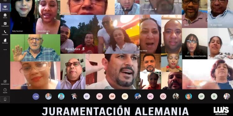 PRM juramenta comando de campaña y nuevos miembros en Alemania