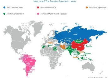 Desarrollo del libre comercio mundial: Vinculación de la Unión Económica Euroasiática con Brasil y Mercosur