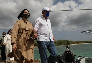 El presidente Luis Abinader de visita en Pedernales