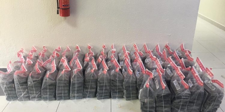 DNCD informa decomiso 298 paquetes de cocaína o heroína en la provincia Peravia
