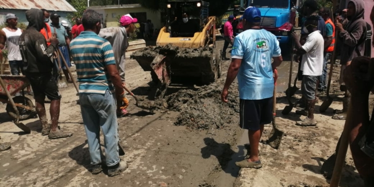 MOPC interviene a Uvilla para evitar futuras inundaciones