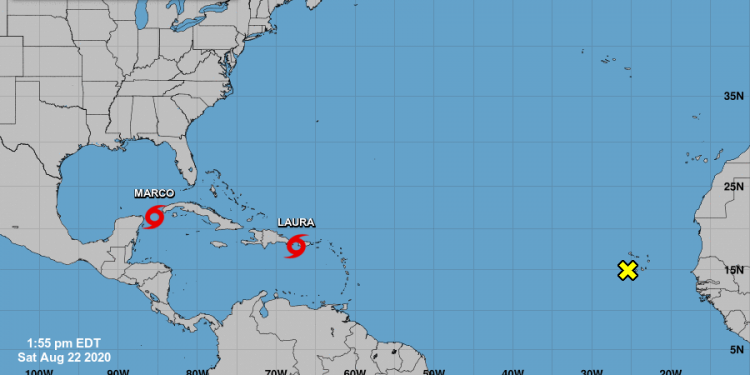 La tormenta Laura azota el territorio dominicano