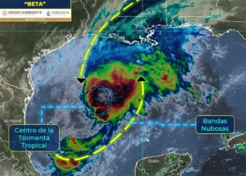 Tormenta tropical "Beta" se forma en golfo de México