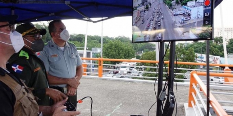 Drones de la DIGESETT recorren puntos críticos en hora pico del transito