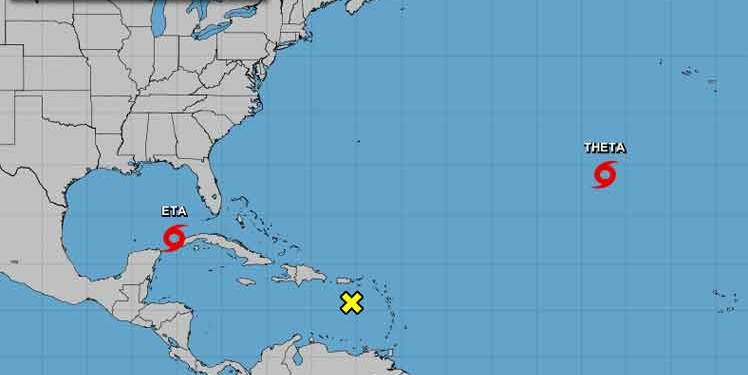 20 provincias en alerta y aviso meteorológico; se forma la tormenta Theta