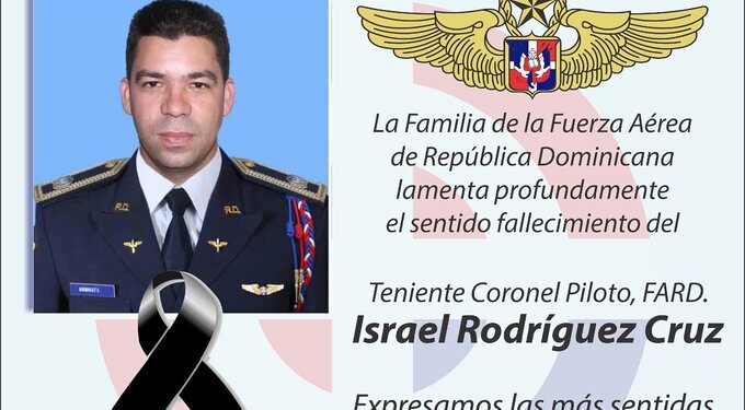 Pesar por muerte coronel piloto quien era jefe de seguridad del INTRANT