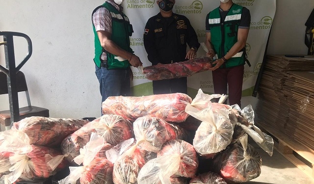 Decomisan 600 libras de pez loro donadas al banco de alimentos de PROSOLI