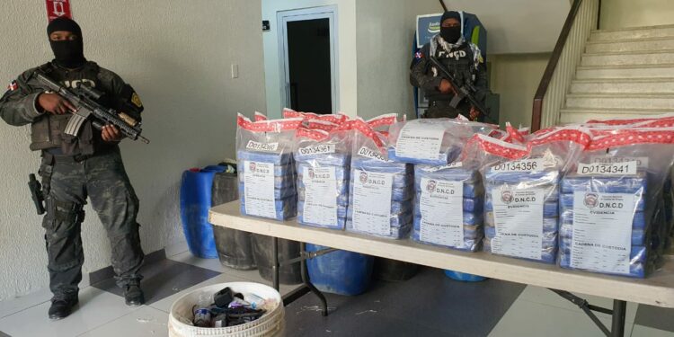 DNCD decomisa 133 paquetes de cocaína en Barahona