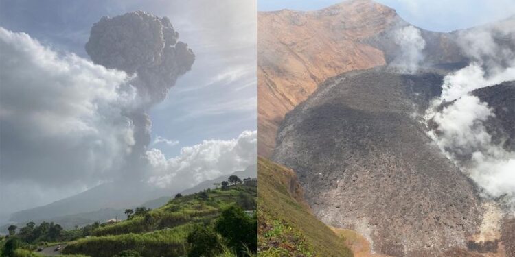 Dos Islas del Caribe en emergencia extrema por erupción de volcán