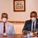 Adriano Espaillat visita al senador Carlos Gómez