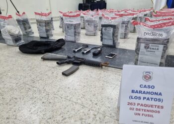 Incautan 263 paquetes con posible cocaína en costas de Barahona