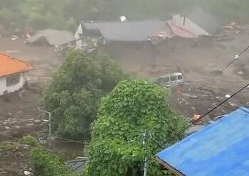 Dos muertos y 20 desaparecidos en deslizamiento de tierra en Japón