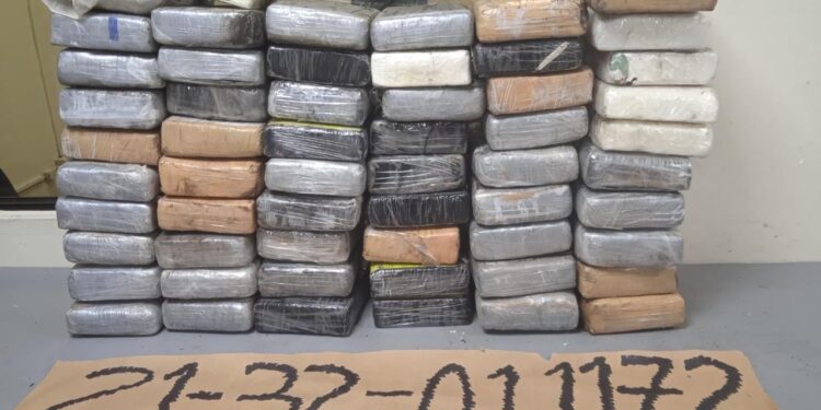 DNCD incauta 57 paquetes de cocaína en Puerto de Haina Oriental