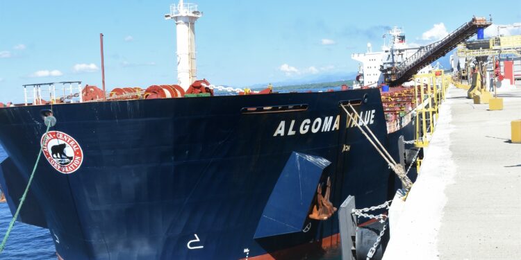 ¡Fin de los apagones! Barco descarga 60 mil toneladas de carbón en Punta Catalina