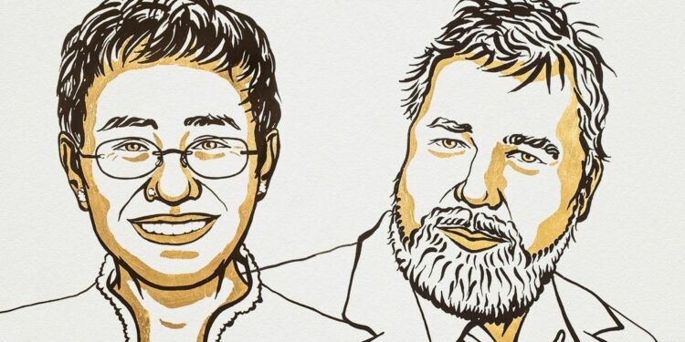 Periodistas de Filipinas y Rusia ganan el Nobel de la Paz 2021