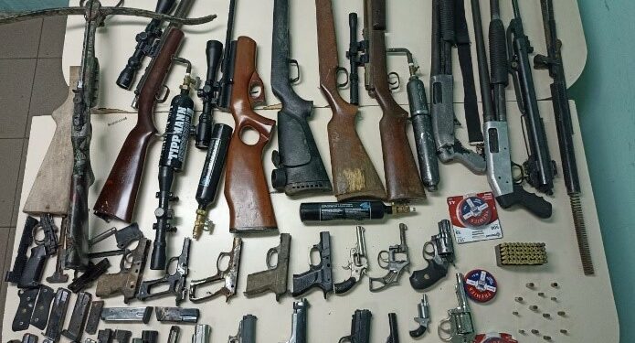PN desmantela taller clandestino de reparación y modificación de armas de fuego