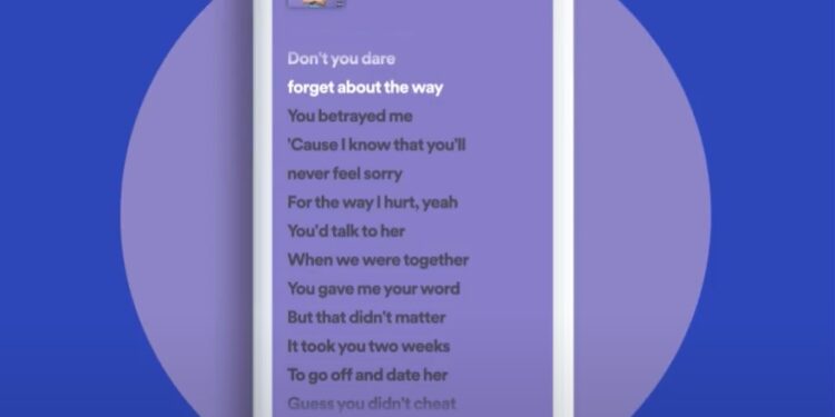 Las letras de las canciones ya se muestran en Spotify
