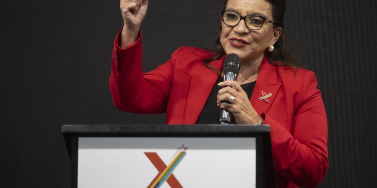 Xiomara Castro virtual presidenta de Honduras