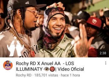 Anuel AA y Rochy RD lanzan tema Illuminaty y enciende ambiente urbano