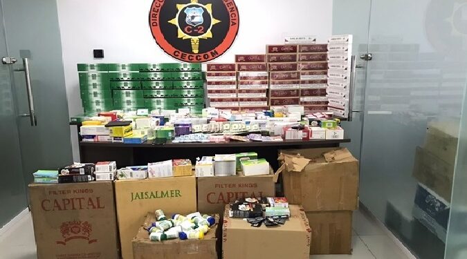 CECCOM incauta 62 mil cigarrillos y medicamentos introducidos ilegal a RD