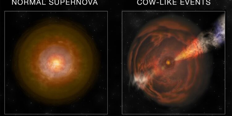 Astrónomos encuentran la 'vaca' más luminosa que brilla en rayos X