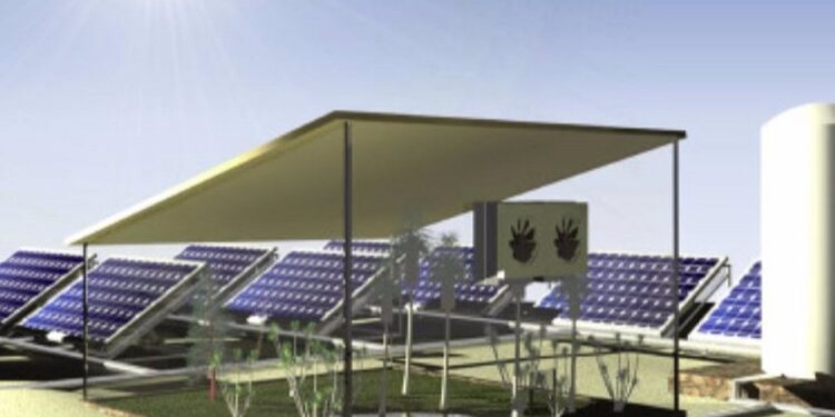 Paneles solares extraen agua del aire y producen electricidad