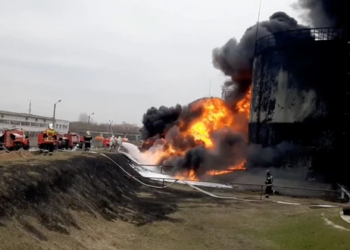 Ucrania habría de atacado varios depósitos de combustible en la ciudad rusa de Bolgorod