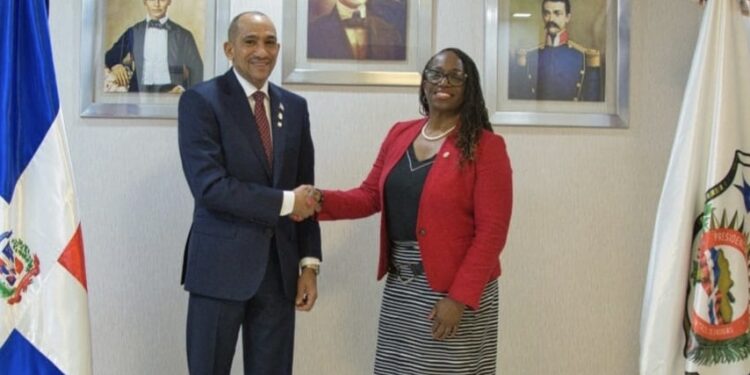 Jefa regional de la DEA se reúne con el presidente de la DNCD