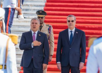 Abinader recibe a su homólogo de Colombia Iván Duque e inician agenda de trabajo