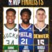 Tres extranjeros: Jokic, Embiid y Antetokounmpo, finalistas a MVP de la NBA 2021-22