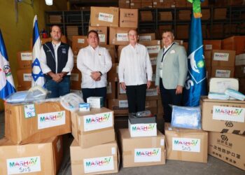 Israel dona US$70,000 en insumos médicos al Servicio Nacional de Salud