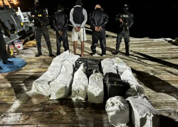 Movilizan equipos marinos y terrestres; arrestan tres hombres y confiscan 394 paquetes de cocaína en Peravia