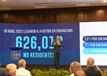 Más de 600 mil turistas llegaron en abril a RD 