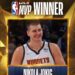 El pívot serbio Nikola Jokic nombrado MVP de la NBA por segundo año consecutivo